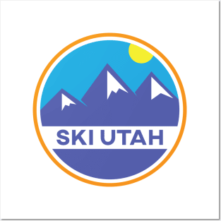 Ski Utah Badge Posters and Art